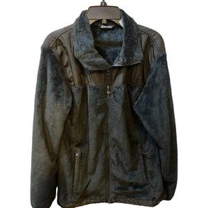 SNOZU WOMEN'S BLACK FLEECE ZIPPER JACKET SIZE LARGE